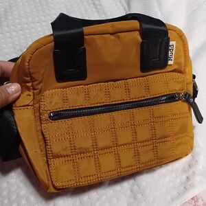 Women's Orange Quilted Bag